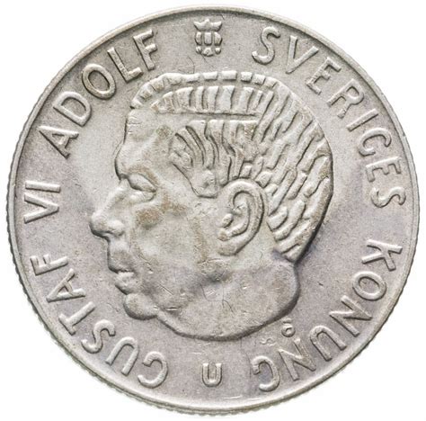 Монета Швеция 1 крона krona 1966 u стоимостью 304 руб