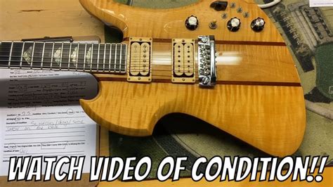 1998 Bc Rich Usa Mockingbird Supreme Natural Youtube