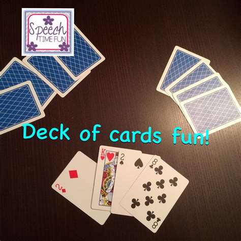 Got some tips for winning pinochle or solitaire? Speech Time Fun: Deck of Cards DIY Fun!