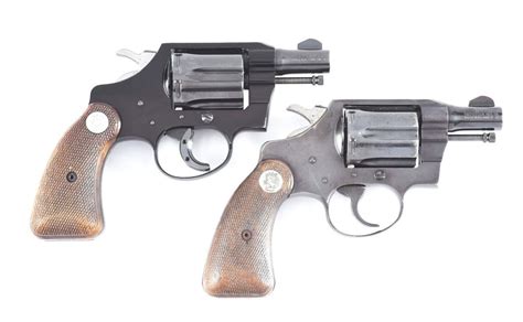 Sold Price C Lot Of 2 Colt Cobra And Detective Special Revolvers