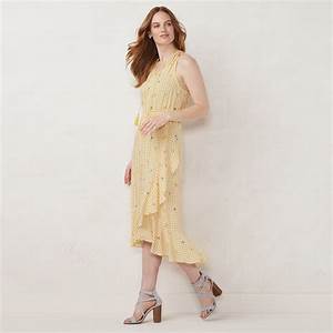 Women 39 S Conrad Halter Ruffle Wrap Dress Size Medium Yellow