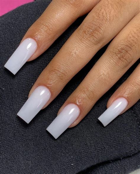 Pinterest Clawedtips Tapered Square Nails Long Square Nails White Acrylic Nails