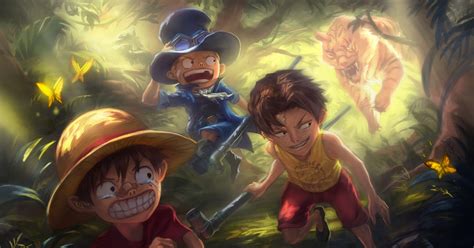 Wallpaper Luffy And Ace One Piece Luffy And Ace