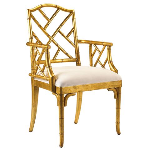 Shop heavy duty restaurant chairs, one of our most popular products. Chinese Chippendale Hollywood Regency Gold Bamboo Dining ...
