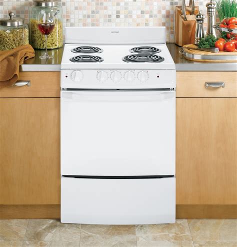Ge Ra724kwh 24 Inch Freestanding Electric Range With 30 Cu Ft Oven
