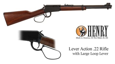 Henry Repeating Arms 22 Caliber Lever Action Carbine Rifle With Large