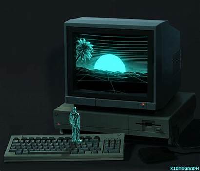 Computer Kidmograph Gifs Retro Animated Wonderful Artist