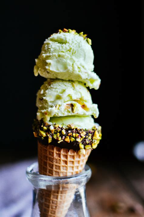 It is often distinctively green in color. pistachio ice cream — the farmer's daughter | let's bake something