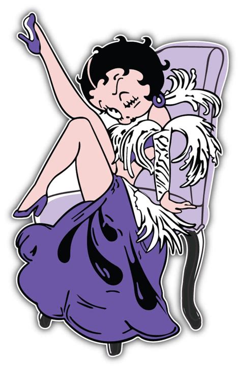 Betty Boop Cartoon Vinyl Sticker Decal Etsy