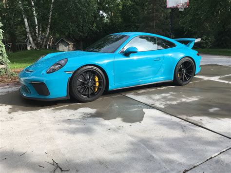 2018 Miami Blue Manual Gt3 Rennlist Porsche Discussion Forums