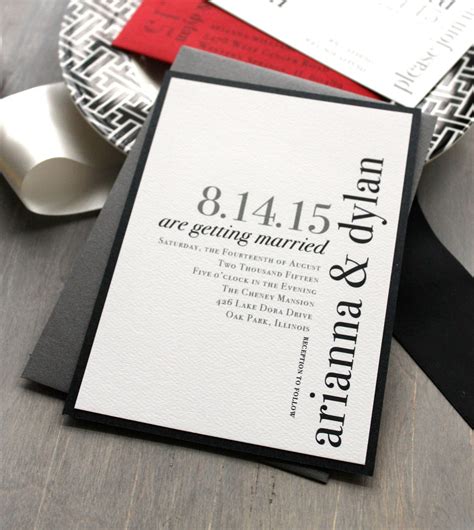 Elegant Modern Wedding Invitation Ideas