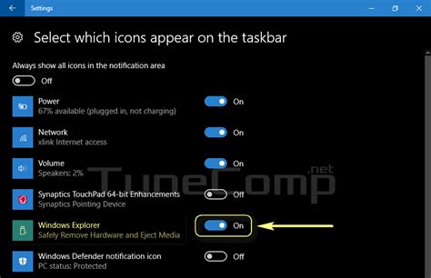How To Make Usb Eject Icon Always Visible On The Taskbar Of Windows 10