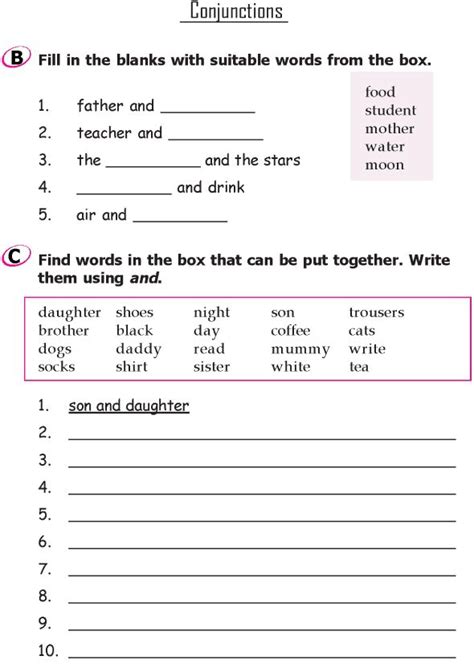 These worksheets cover all the grammar topics in a variety of presentations. Grade 1 Grammar Lesson 17 Conjunctions | Grammar ...