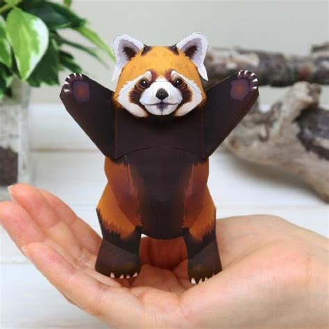 Red Panda Miniature Paper Model By Ayumu Saito And Craft Pocket In 2022