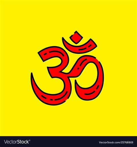 Hinduism Symbol Royalty Free Vector Image Vectorstock