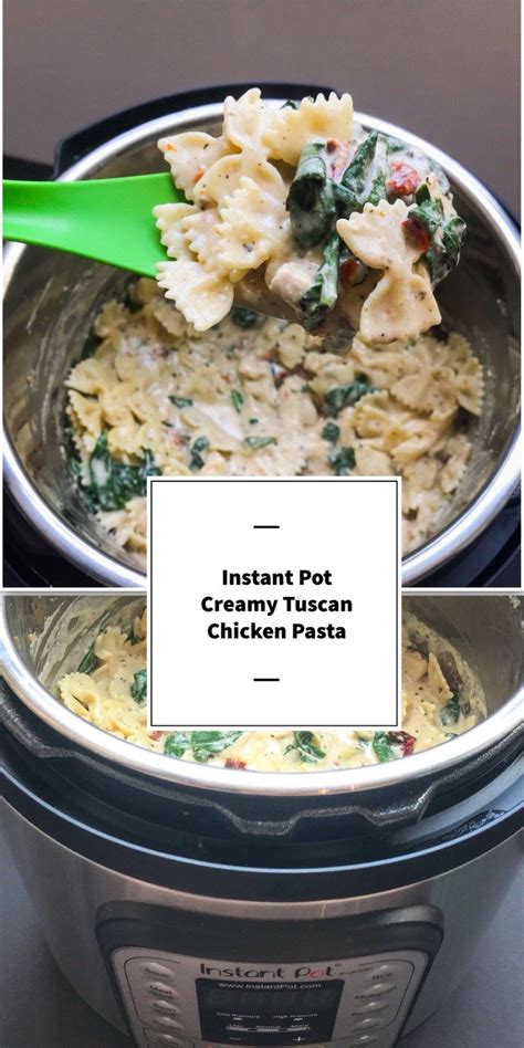2/3 cup (80g) parmesan cheese grated. Instant Pot Creamy Tuscan Chicken Pasta | Recipe in 2020 ...