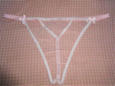 Handmade Thong Panties Knickers Pastel Pink Lace Net Mesh Etsy Canada