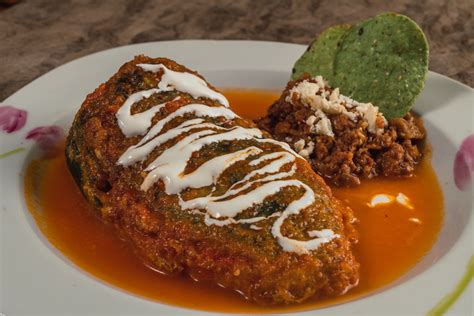 Chile Relleno Mexican Stuffed Poblano Pepper Dish