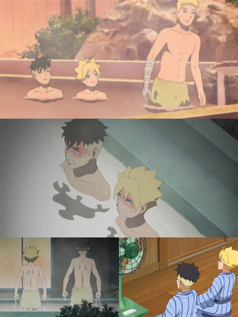 Two Different Anime Scenes With One Being Naked