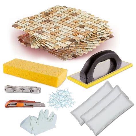 Save time, and find it here DIY Tile Backsplash Kit 15Ft Harvest Blend | Diy tile backsplash, Diy tile, Stick on tiles
