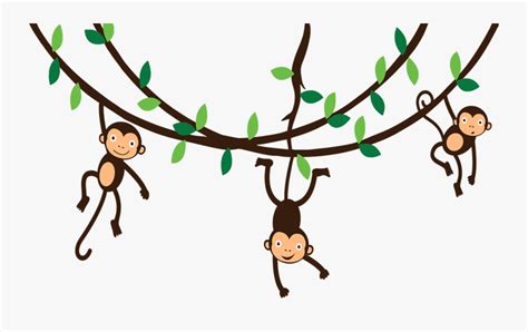 Monkey Swinging In A Tree Clipart Free Transparent Clipart Clipartkey