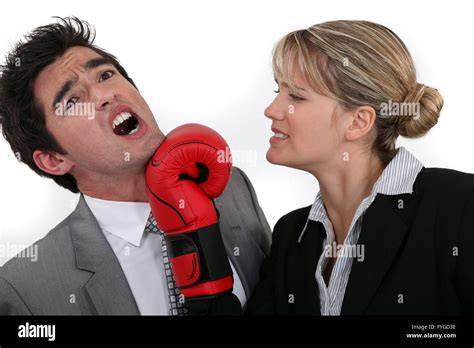 Woman Hitting Man Face Hi Res Stock Photography And Images Alamy