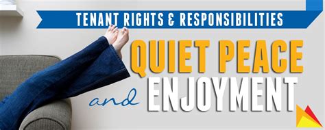 Tenant Rights And Responsibilities Quiet Peace And Enjoyment