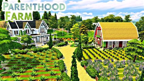 The Sims 4 Parenthood Farm Speed Build Youtube