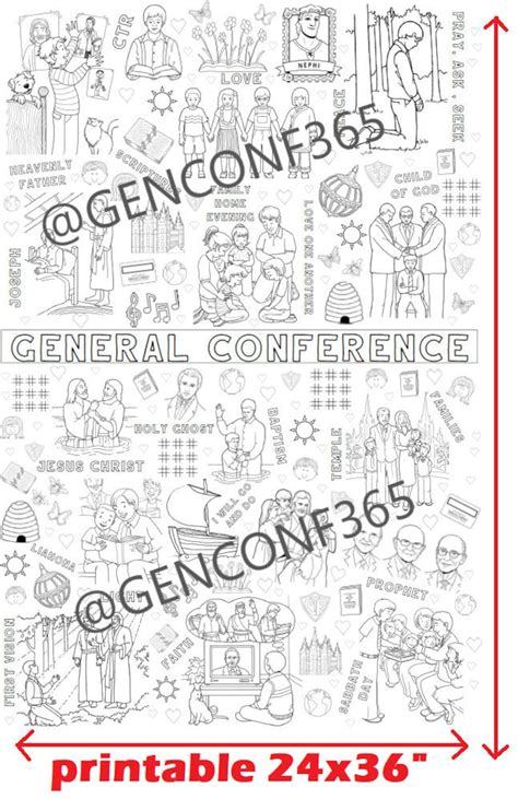 Printable General Conference Coloring Pages Web Coloring Page To Be