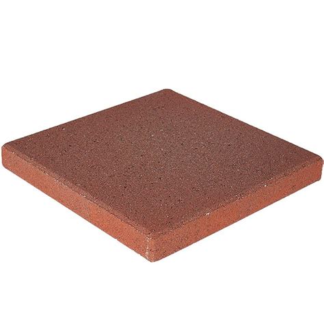 16 In X 16 In Red Concrete Step Stone 72651 The Home Depot