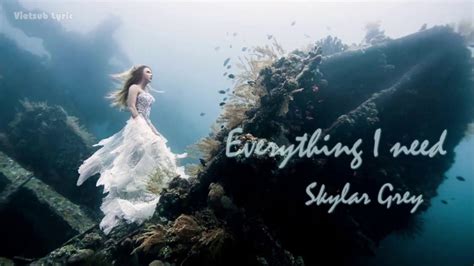 I know there's pain in your heart and you're covered in scars wish you could see what i. Vietsub + Lyrics | Everything I Need - Skylar Grey ...