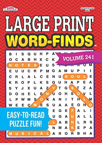 Large Print Word Finds Puzzle Book Word Search Volume 260
