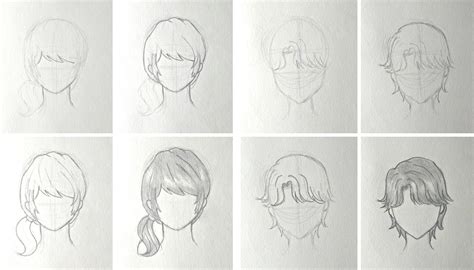 Anime is a popular animation and drawing style that originated in japan. How to draw anime hair - Step by step guide for boy and ...