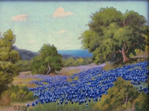 Robert William Wood Bluebonnets Texas Hill Country Rare G Day