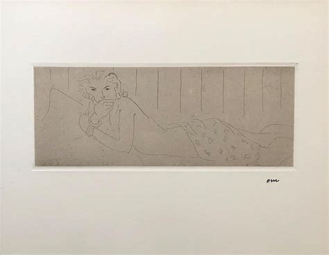 Henri Matisse Nude Lying Down Original Etching Edition Of 117