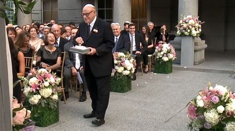 video flower grandpa steals the show at wedding abc news