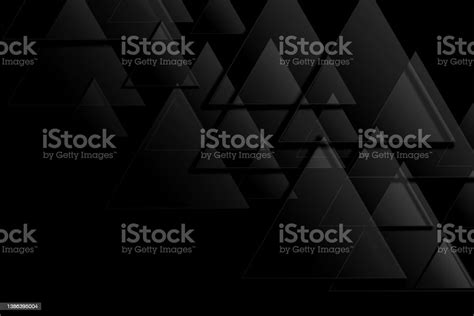 Black Triangle Wallpaper Background Design Stock Illustration