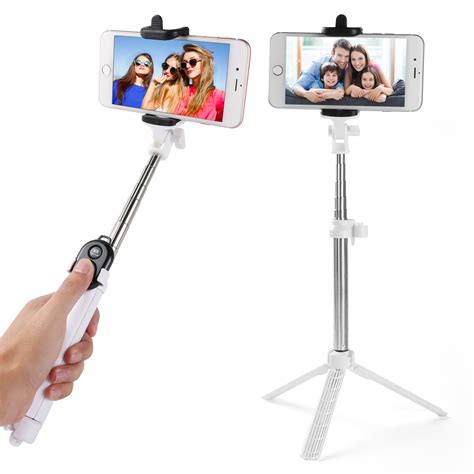 Travel Friendly Portable Wireless Remote Control Selfie Stick And Mini Tripod For Smart Phones
