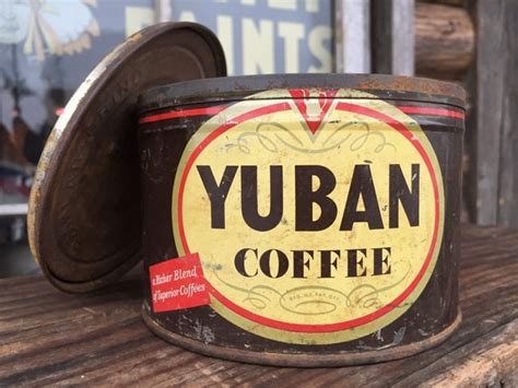 Vintage Tin Can Yuban Coffee B Dj581 2000toys Antique Mall
