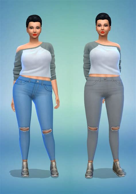 Maxis Match Ripped Jeans Cc For The Sims 4 All Free Fandomspot