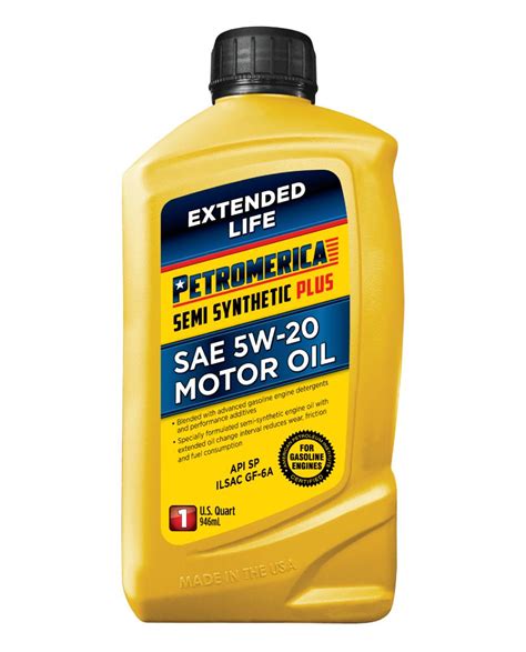Petromerica Semi Synthetic Plus Sae 5w 20 Motor Oil Lube Squad