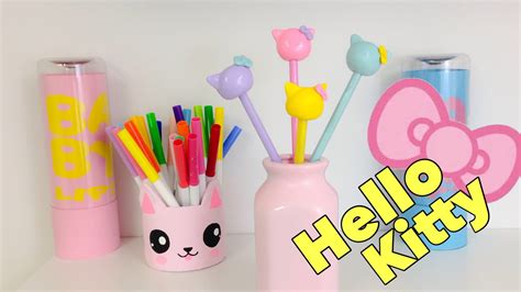 Manualidades Kawaiicomo Decorar Lápices De Hello Kitty Hello Kitty