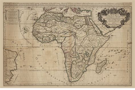 Ca 1700 Map Of Africa By Jaillot Old Maps