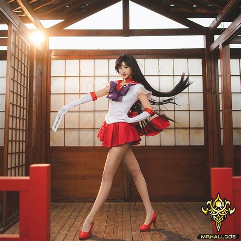 Custom Made Size Sailor Moon Sailor Mars Hino Rei Cosplay Costume Br