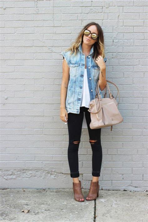 Stylish Womens Vests For Fall Season 2015 16 Denim Vest Outfit Fashion Vest Outfits