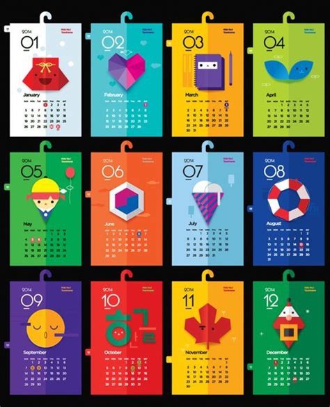 Pin By Krivas On Calendario Creative Calendar Calendar Design