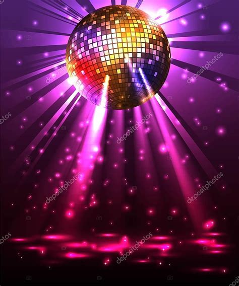 Sparkling Disco Ball Night Party Disco Ball Disco Background Party