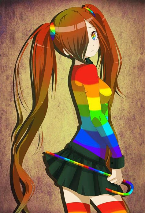 Anime Girl Wallpaper Rainbow Anime Wallpaper Hd