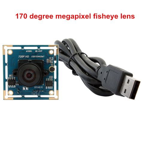 Elp 720p Hd Mini Uvc Usb Webcam Wide Angle Webcam Board M12 Fisheye
