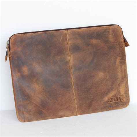 15 Inch Leather Laptop Case By Scaramanga